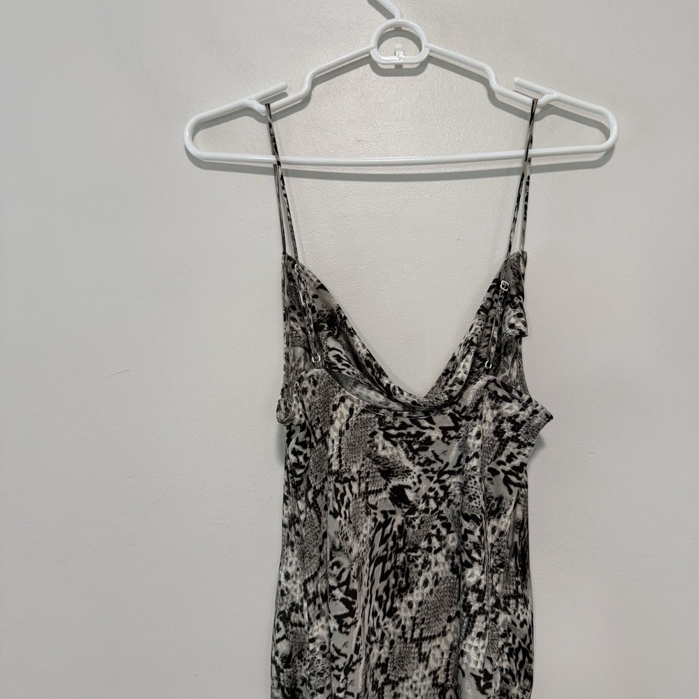 Free People Day To Night Ruched Python Print Slip Dress Size Small - Picture 5 of 8